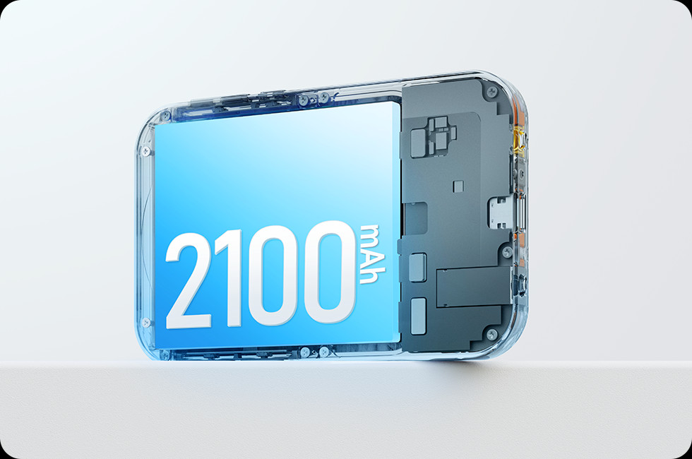 2100 mAh battery