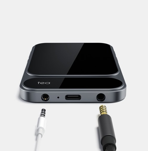 Both headphone outputs in use